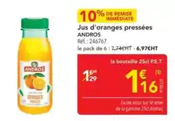METRO Andros - jus d'oranges pressées offre