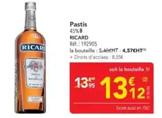 METRO Ricard - pastis offre