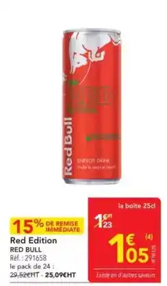 METRO Red bull - red edition offre