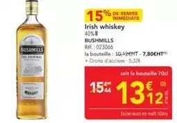 METRO Bushmills - irish whiskey offre