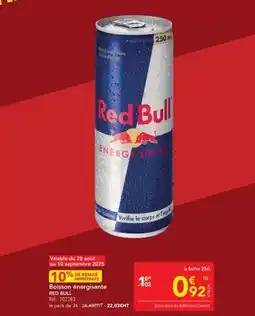METRO Red bull - boisson énergisante offre