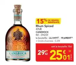 METRO Canerock - rhum spiced offre