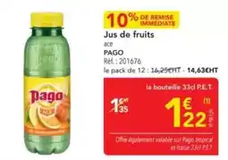 METRO Pago - jus de fruits offre