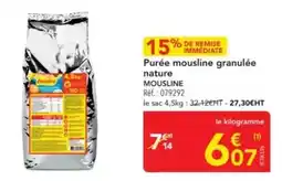 METRO Mousline - purée granulée nature offre