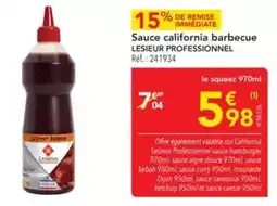 METRO Lesieur - sauce california barbecue offre