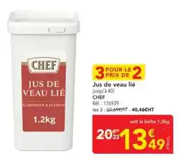 METRO Chef - jus de veau lié offre