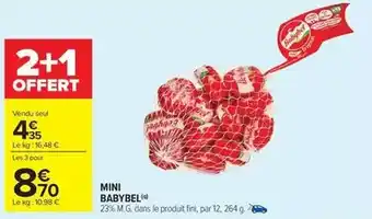 Carrefour Babybel - mini offre