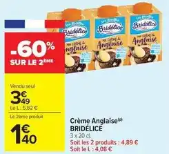 Carrefour Bridélice - crème anglaise offre