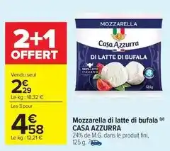Carrefour Casa azzurra - mozzarella di latte di bufala offre
