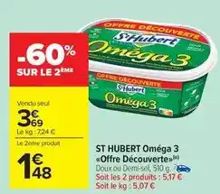 Carrefour St hubert - omega 3 offre decouverte offre