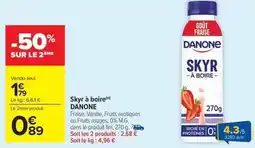 Carrefour Danone - skyr à boire offre
