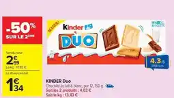 Carrefour Ferrero rocher - kinder duo offre