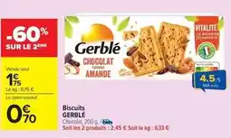 Carrefour Gerblé - biscuits offre