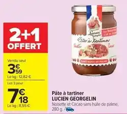 Carrefour Lucien georgelin - pâte à tartiner offre