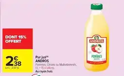 Carrefour Andros - pur juse offre