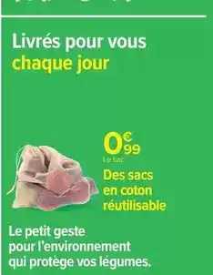 Carrefour Le petit geste pour l'environnement qui protège vos légumes offre