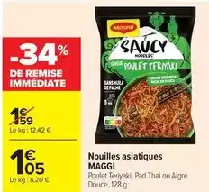 Carrefour Maggi - nouilles asiatiques offre