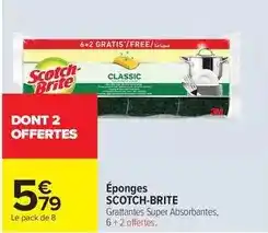 Carrefour Scotch - éponges offre