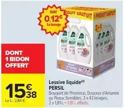 Carrefour Persil - lessive liquide offre