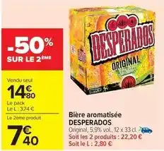 Carrefour Desperados - bière aromatisée offre