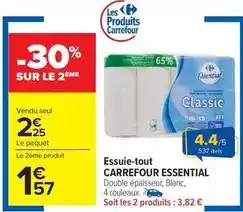 Carrefour Carrefour - essuie-tout essential offre
