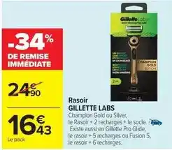 Carrefour Gillette - rasoir offre