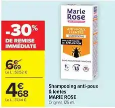 Carrefour Marie - shampooing anti-poux & lentes offre
