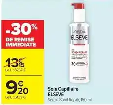Carrefour L'oréal - soin capillaire elseve offre