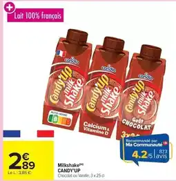 Carrefour Candia - milkshake offre