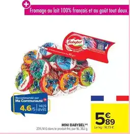 Carrefour Babybel - mini offre