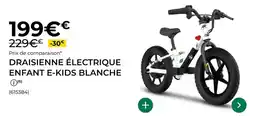 Feu Vert Draisienne electrique enfant e-kids blanche offre