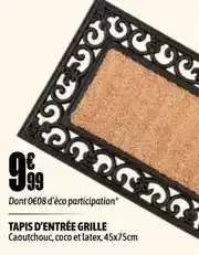 L'incroyable Tapis d'entree grille offre