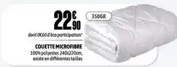L'incroyable Couette microfibre offre