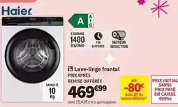 Conforama Haier - lave-linge frontal pprix apres offre