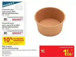 METRO Pot à sauce metro professional offre