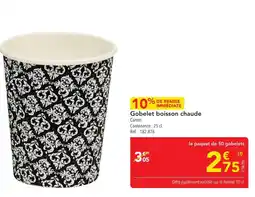 METRO Gobelet boisson chaude offre