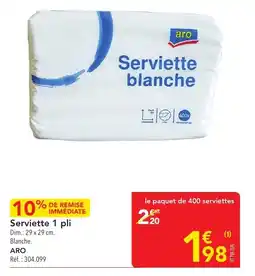 METRO Serviette 1 pli offre