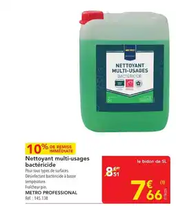 METRO Nettoyant multi-usages bactericide offre