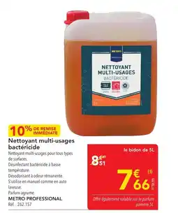 METRO Nettoyant multi-usages bactericide offre