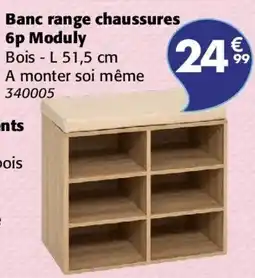 La Foir'Fouille Banc range chaussures offre