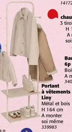 La Foir'Fouille Portant à vêtements liny offre
