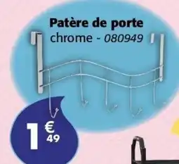 La Foir'Fouille Patère de porte chrome offre
