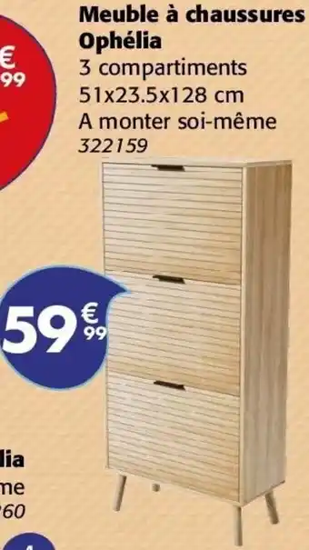 La Foir'Fouille Meuble à chaussures ophélia offre