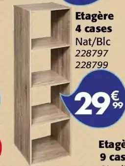 La Foir'Fouille Etagère 4 cases offre