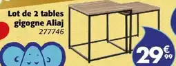 La Foir'Fouille Lot de 2 tables gigogne aliaj offre