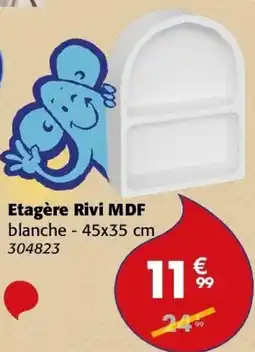 La Foir'Fouille Etagère rivi mdf blanche offre
