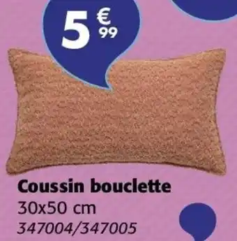 La Foir'Fouille Coussin bouclette offre