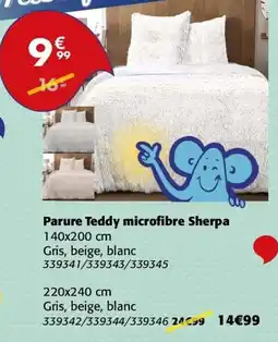La Foir'Fouille Parure teddy microfibre sherpa offre