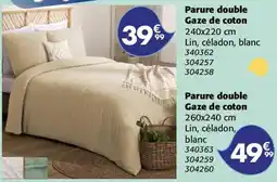 La Foir'Fouille Parure double gaze de coton offre