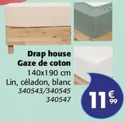La Foir'Fouille Drap house gaze de coton offre